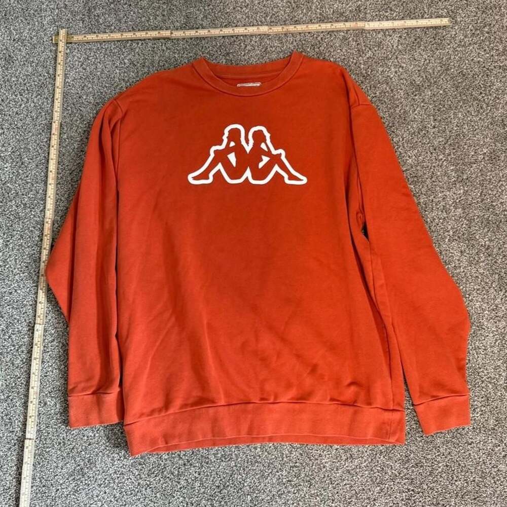 Kappa Logo Crewneck Sweatshirt Orange
